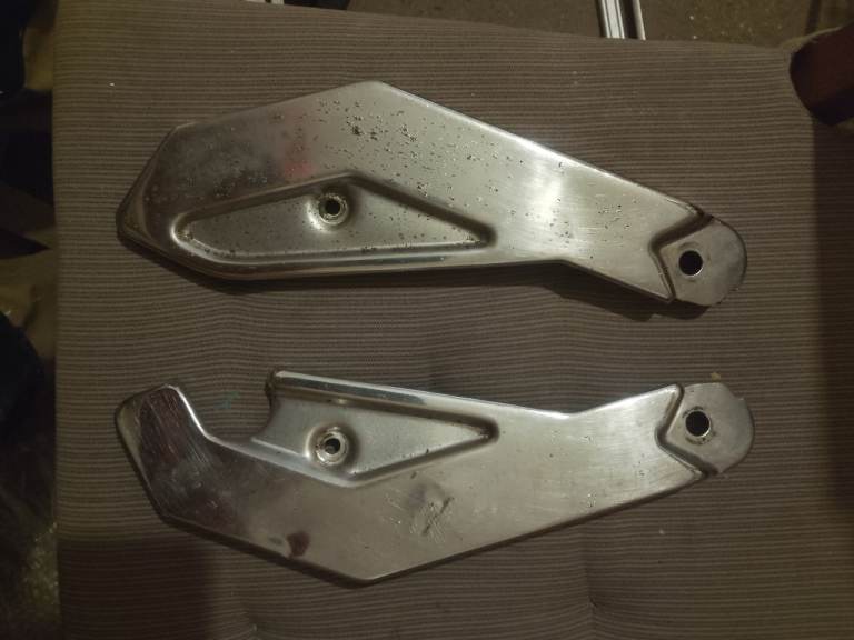 Yamaha Secca motorbike engine frame cover plates 