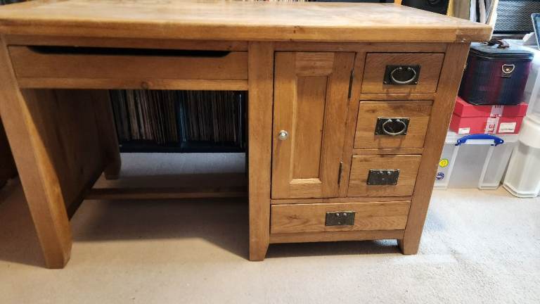 Solid wood desk