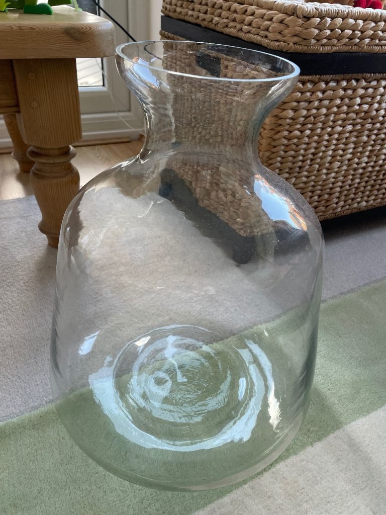 Large Glass Floor Vase