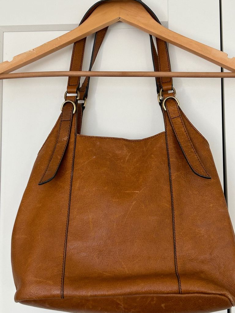 M&S Tan Leather Handbag
