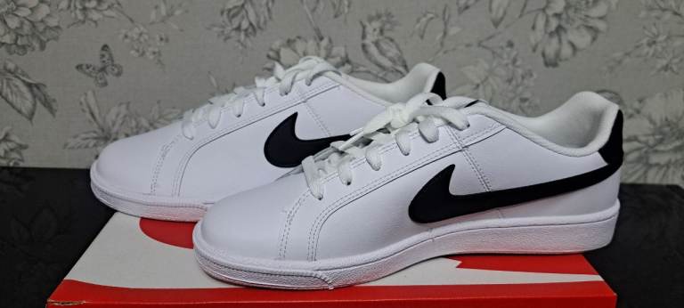 Nike Court Royal UK 12 White / Black Brand New Full Box