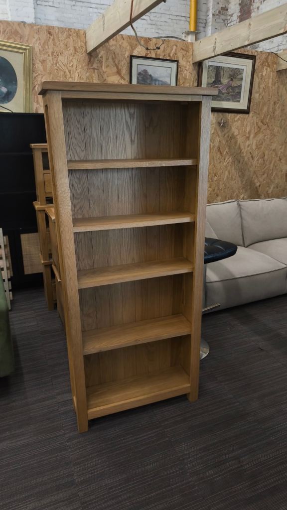 New next oak bookcase 