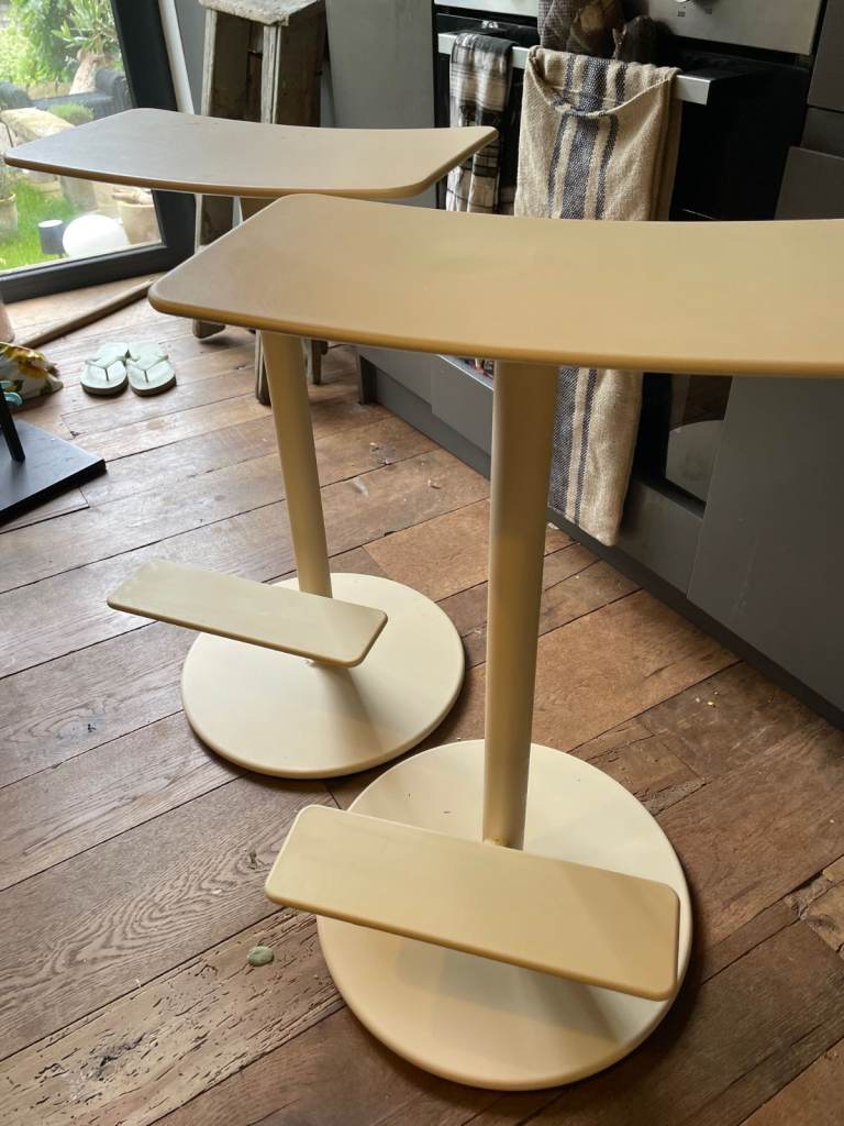 Bar Stools (pair). Magis Sequoia Bar Stool - Ivory
