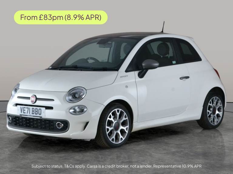 2021 Fiat 500 1.0 MHEV Sport Hatchback 3dr Petrol Manual Euro 6 (s/s) (70 bhp) - HALF LEA Hatchba...