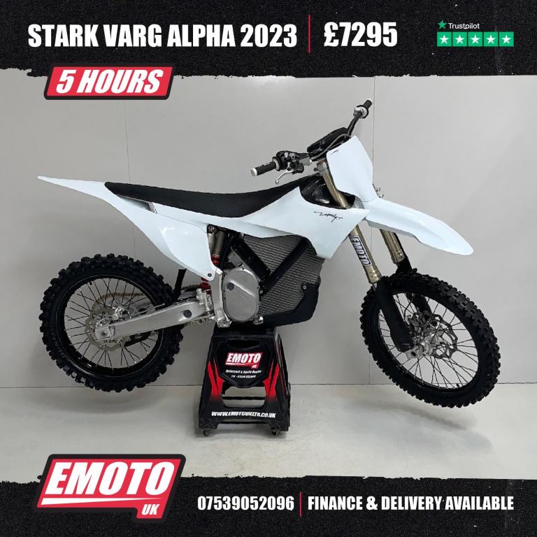 STARK VARG ALPHA 80HP Electric Motocross Bike 5 Hrs @EmotoUK - Finance Available
