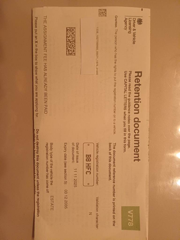 Hibs private car plate