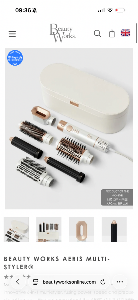 Beauty Works Aeris Multi-Styler – As Good As New
