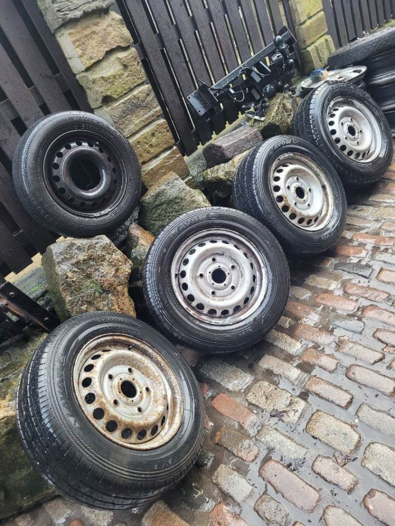 4x 16inch ford transit 215 65 16c wheels and good tyres just £180 for all 4 wheels