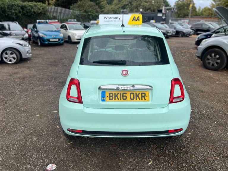 2016 Fiat 500 1.2 Pop Euro 6 (s/s) 3dr HATCHBACK Petrol Manual