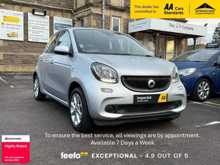 2017 smart forfour 1.0 Passion Euro 6 (s/s) 5dr HATCHBACK Petrol Manual