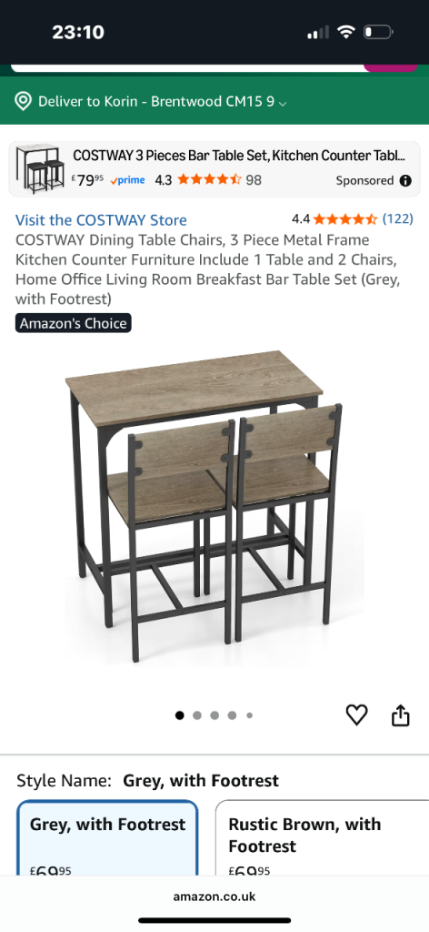 image for Table and two chairs 