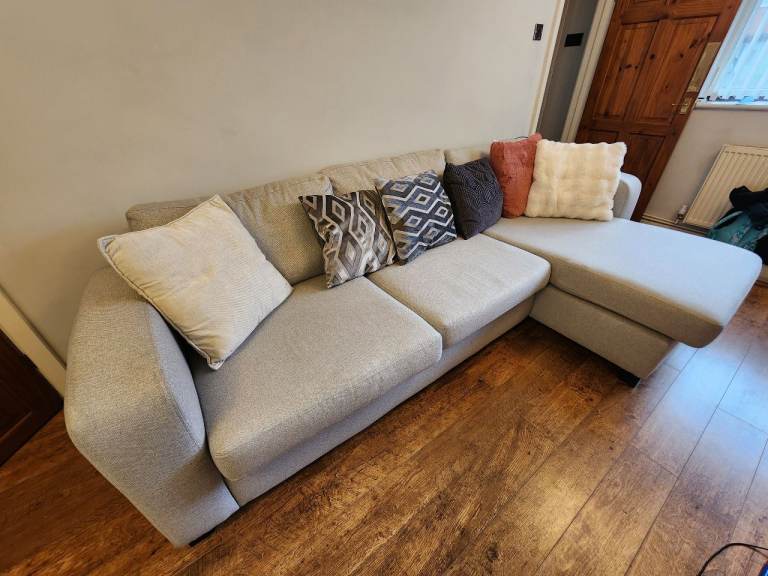 Layla 3 Seater Sofa with Chaise and Arm Chair (DFS)