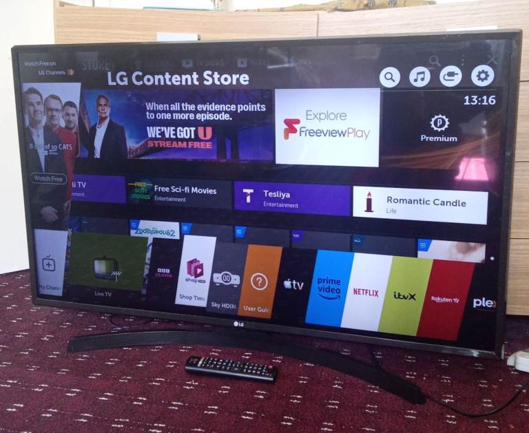 LG smart 43 inch 4k ultra HD slim lightweight tv