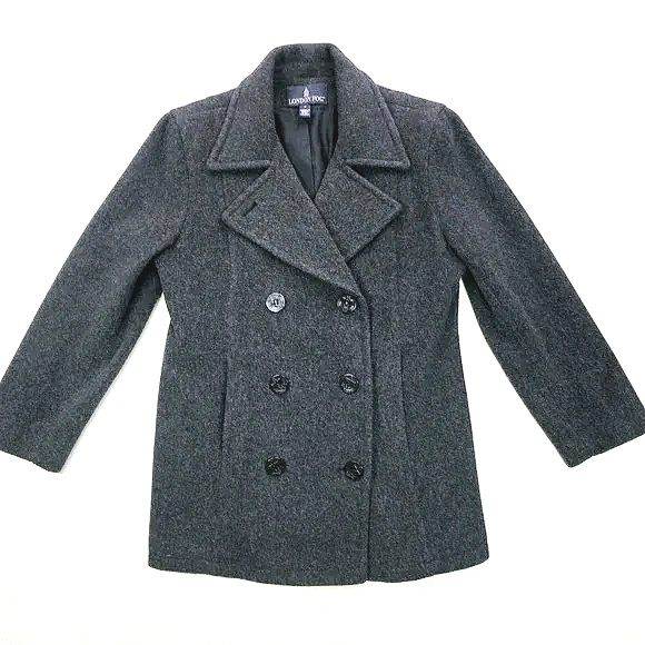 London Fog Grey Warm Coat Jacket 