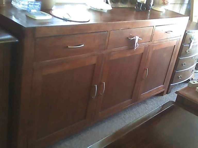 MODERN SOLID CONTEMPORARY SIDEBOARD. 3 DEEP DRAWERS OVER 3 CABINETS. DELIVERY AVAILABLE