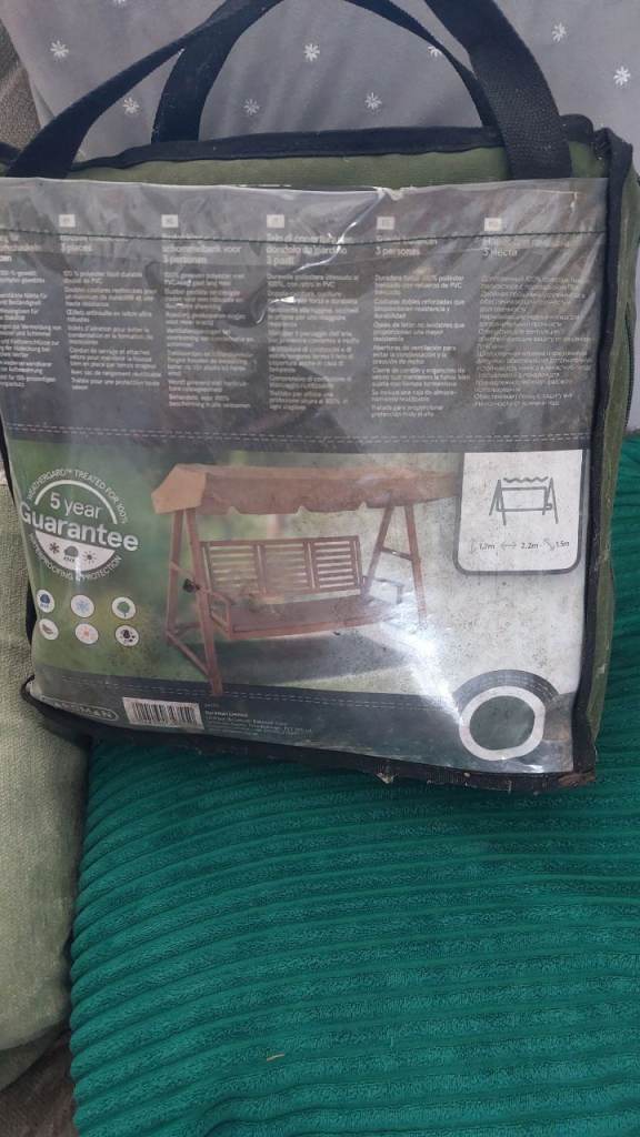 Brand new 3 seater garden swing cover