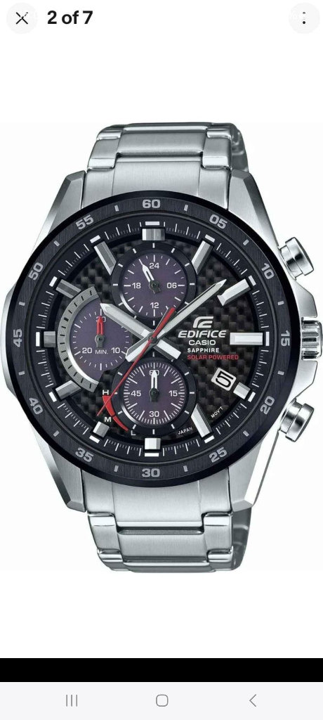 MENS CASIO EDIFICE CHRONOGRAPH STOPWATCH 