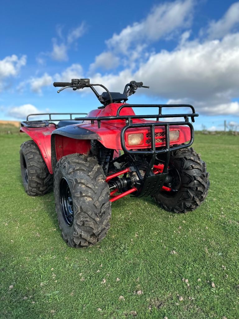 Honda trx fourtrax atv 4x4 farm quad bike foreman big red klf polaris can am grizzly