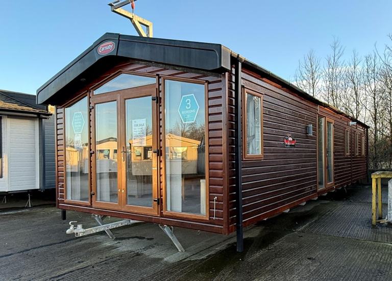 39x13ft 3 Bed Wood Clad Static Caravan - Open Plan, DG, CH - Offsite / Own Land