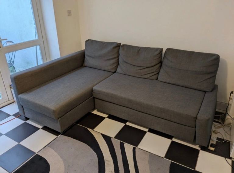 Delivery Available - IKEA Sofa Bed FRIHETEN Grey