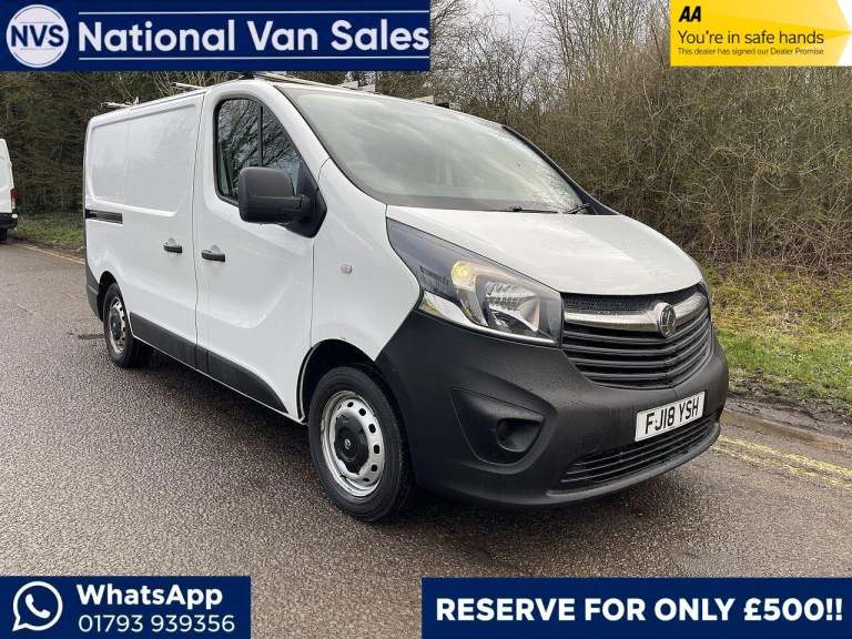 2018 Vauxhall Vivaro 1.6 CDTi 2900 L1 H1 Euro 6 (s/s) 5dr PANEL VAN Diesel Manual
