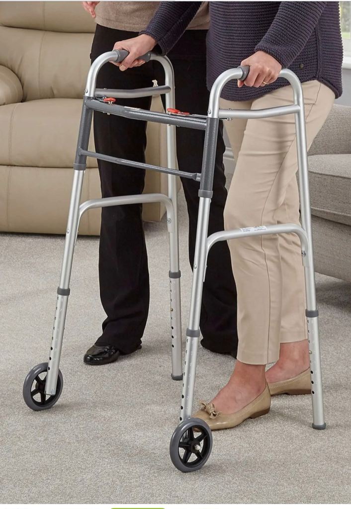 Zimma Folding Walker with Wheels - As Good As New