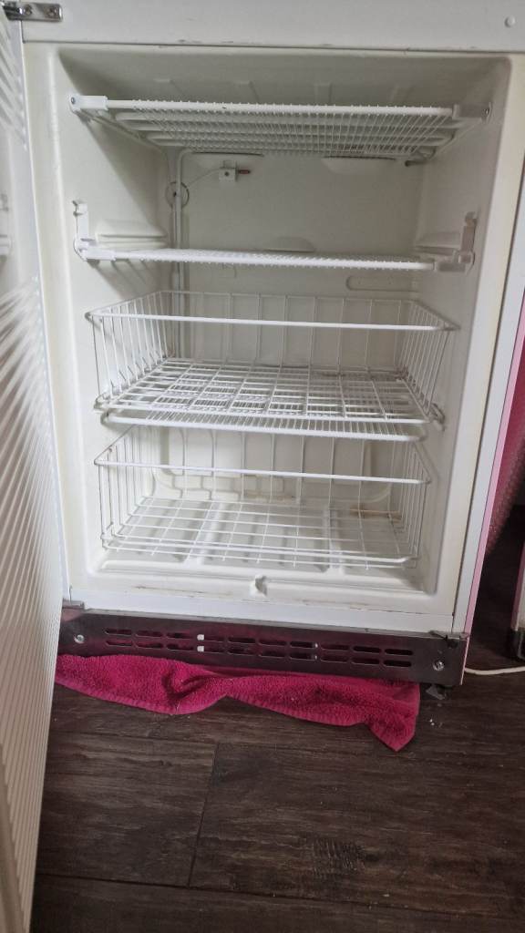 Pink smeg fridge freezer