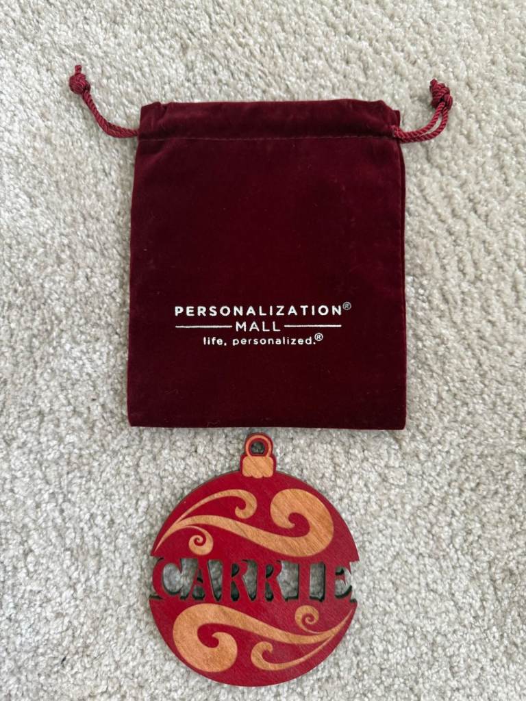 'CARRIE' Christmas bauble ornament (unused) REDUCED