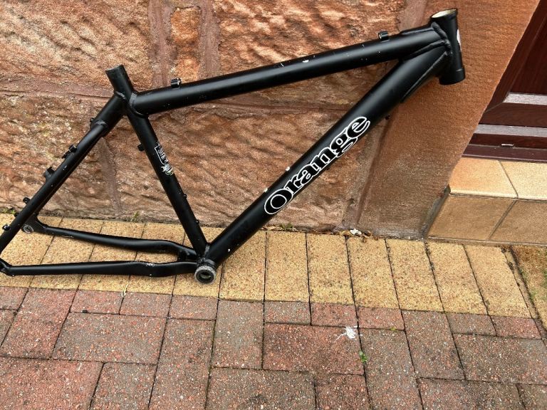 Orange Mountain Bike Frame – Black, Good Condition