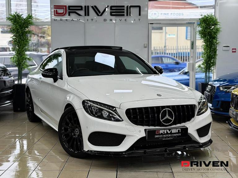 MERCEDES BENZ C220d COUPE AMG LINE PREM C CLASS C63 KIT+PAN ROOF + FREE DELIVERY