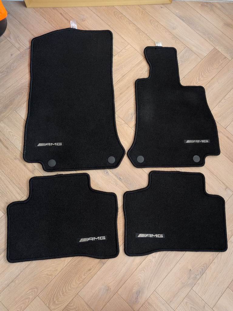 Genuine Mercedes-Benz AMG GLC Class Car Mats Black with AMG logo
