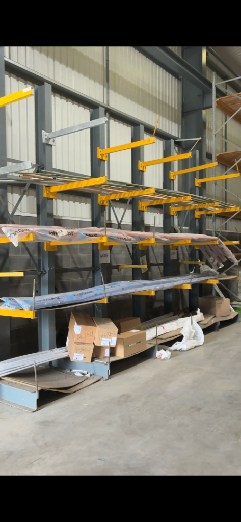 Heavy Duty Cantilever Racking System – Good Condition