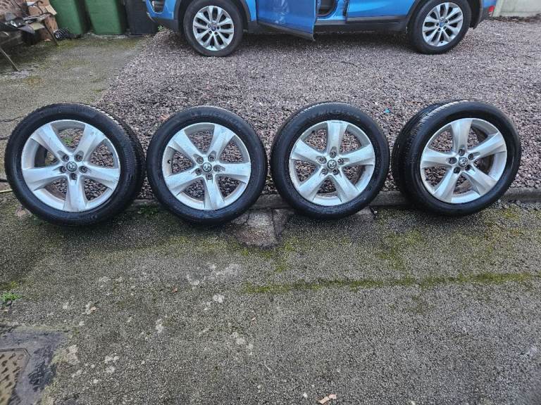 Vauxhall 17in alloy wheels and tyres set of 4 pcd105 fitment  5 stud fit astra j mervia b etc 