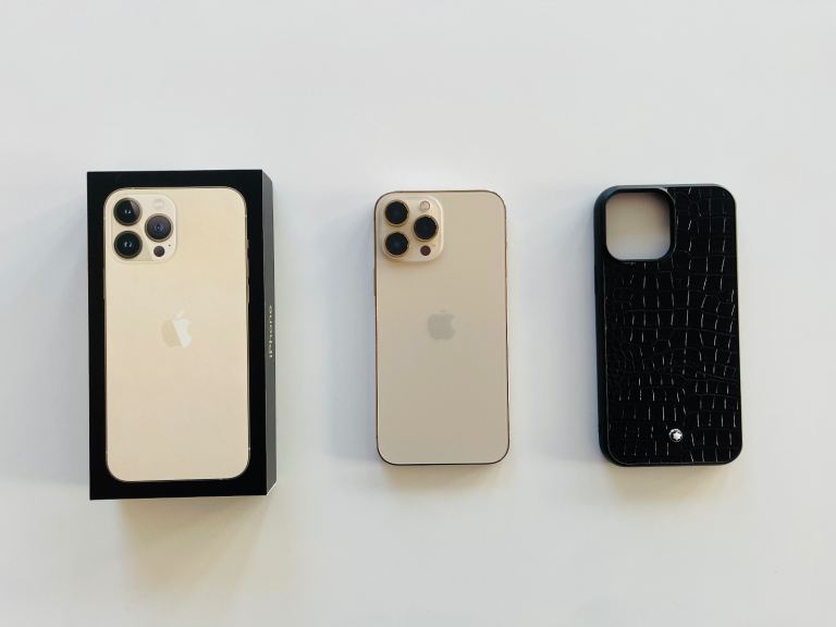 iPhone 13 Pro Max Gold Edition - 128GB - All Box & Accessories Included - FREE Protective Case