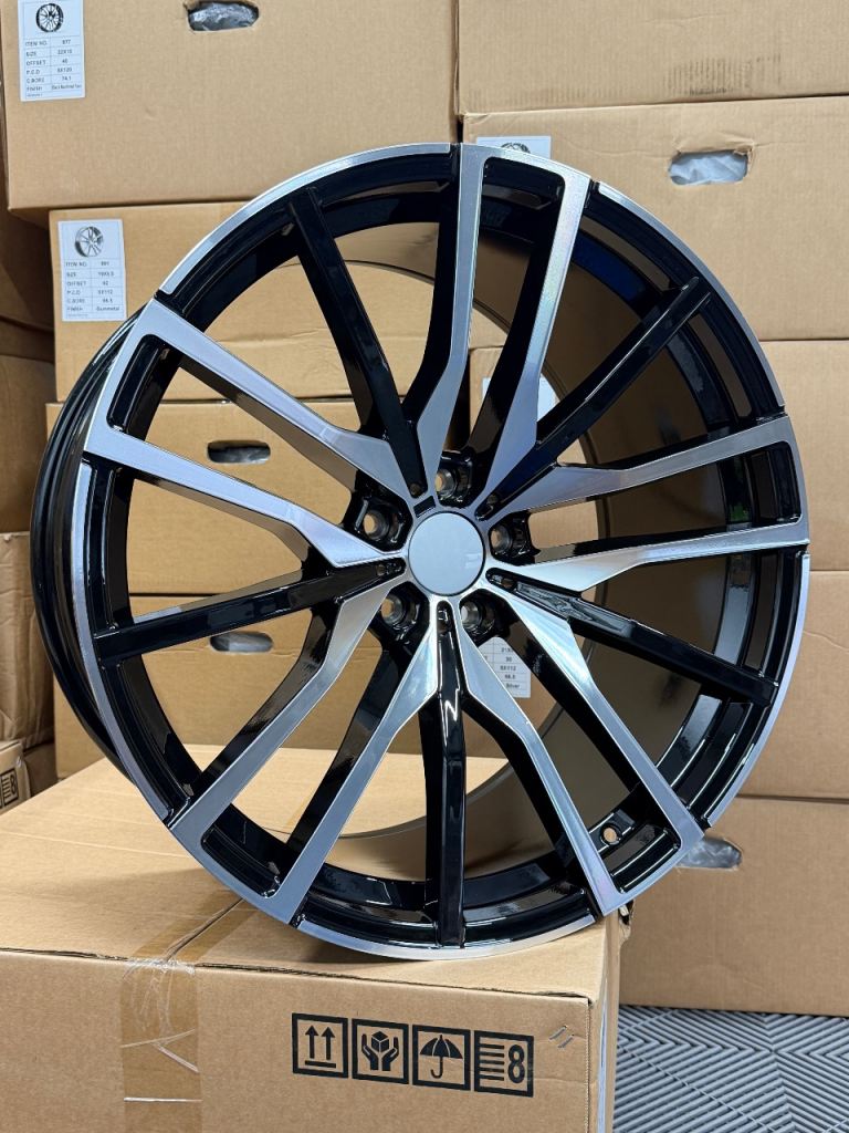 New 22” M50d Style Alloy Wheels - Staggered - 5x120 - F15 X5 - F16 X6