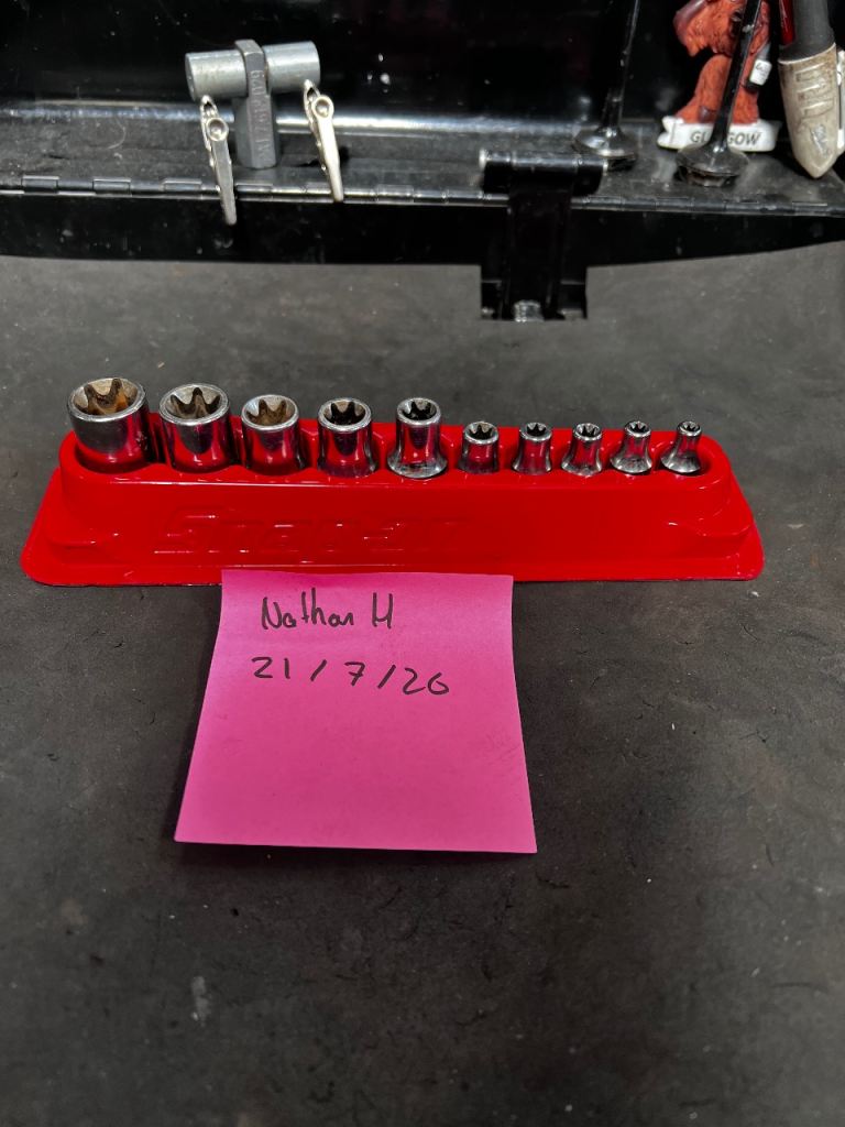 10 pc Combination Drive TORX Shallow Socket Set (E4-E18)