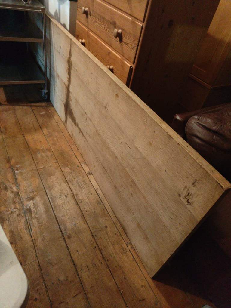 image for Oak Table Top Vintage Solid Wood, Natural Grain Great Condition