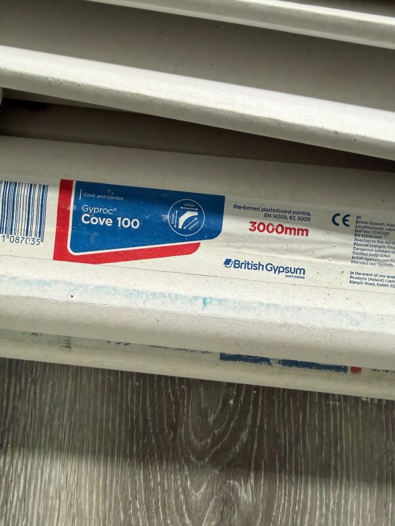 Gyproc Cove 100 Plaster Coving – 6 x 3000mm Lengths