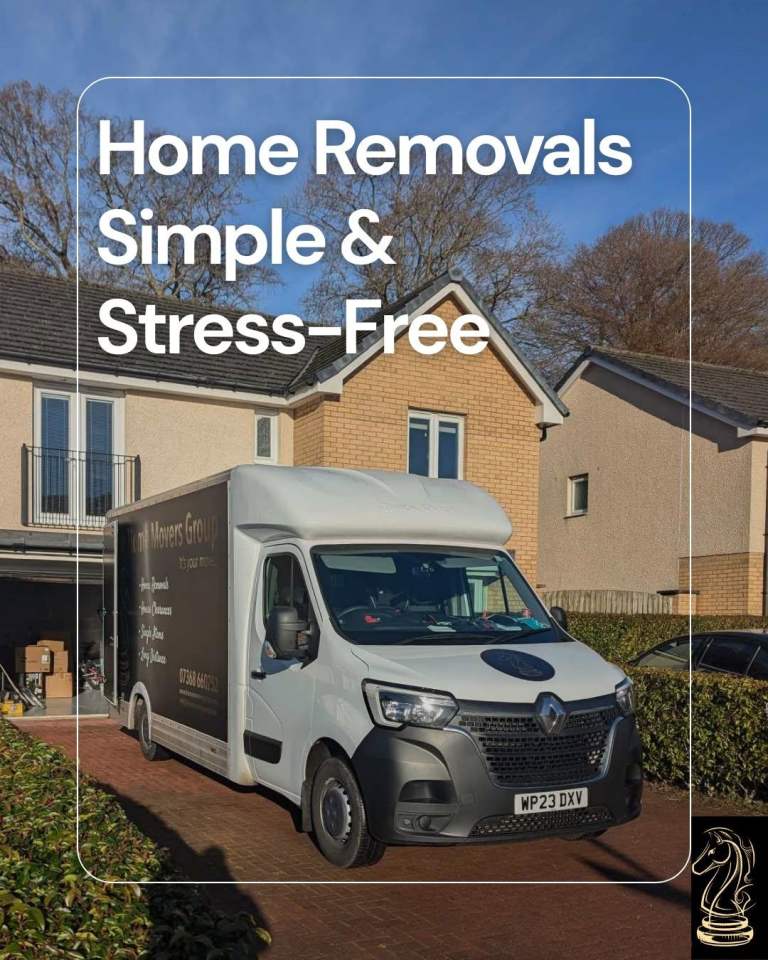 Man and van home removal and storage service Dunfermline, Kirkcaldy and National