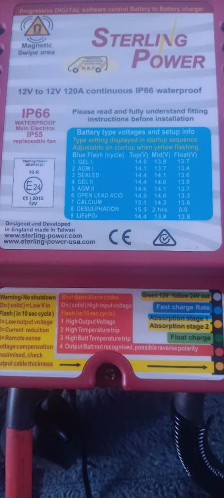 12v to 12v charger 120a continuous