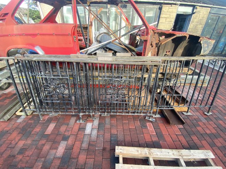 Wrought iron railings 
