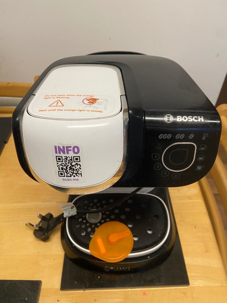 Bosch Tassimo Coffee Machine - Black and White, Good Condition