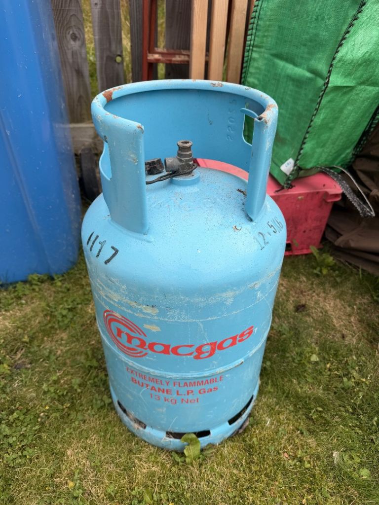 Butane gas bottles