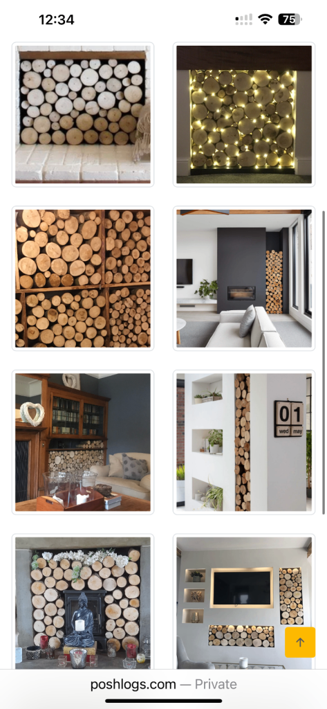 X3 boxes of Decorative Wood Logs for Home Decoration Log Pieces