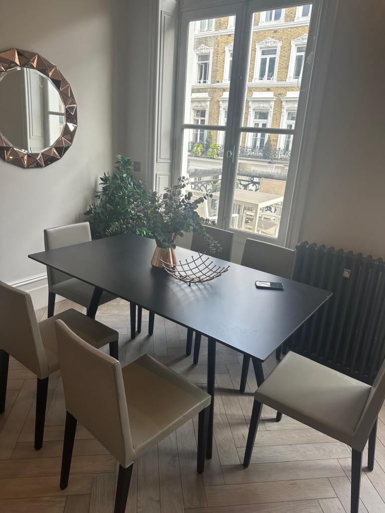 CAMERICH 6 seater dining table and chairs set 