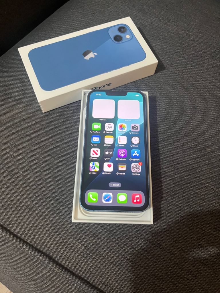 image for APPLE IPHONE 13 128GB BLUE MOBILE(UNLOCKED)(MINT CONDITION)
