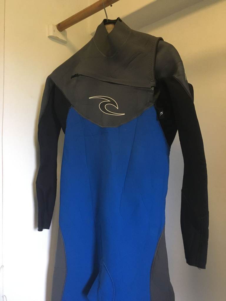 Rip Curl E-Bomb Pro Chest Zip 3/2 Wetsuit Surfing Diving VGC