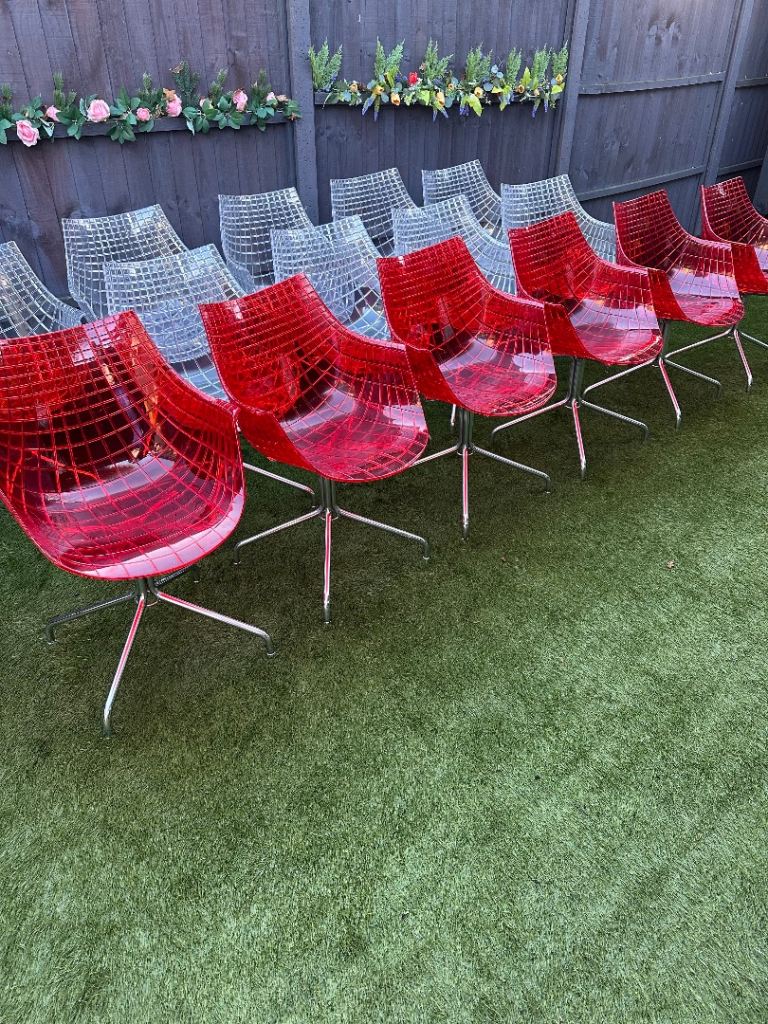 15 Driade Meridiana Chairs Italian Designer. Great for Christmas dinner