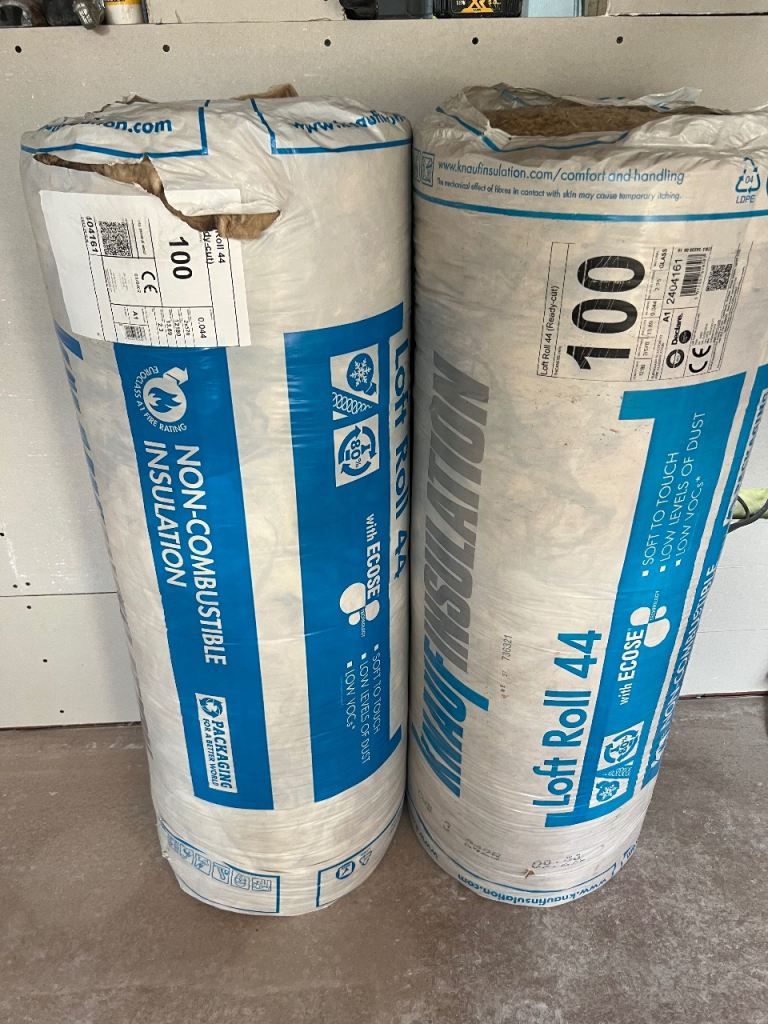 Knauf Insulation Loft Roll 44 – New, Non-Combustible