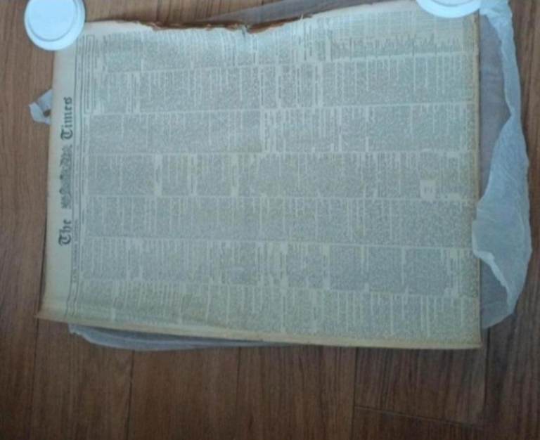 🏴󠁧󠁢󠁥󠁮󠁧󠁿1922 TIMES NEWSPAPER IN BLACK TUBE💥REDUCED 